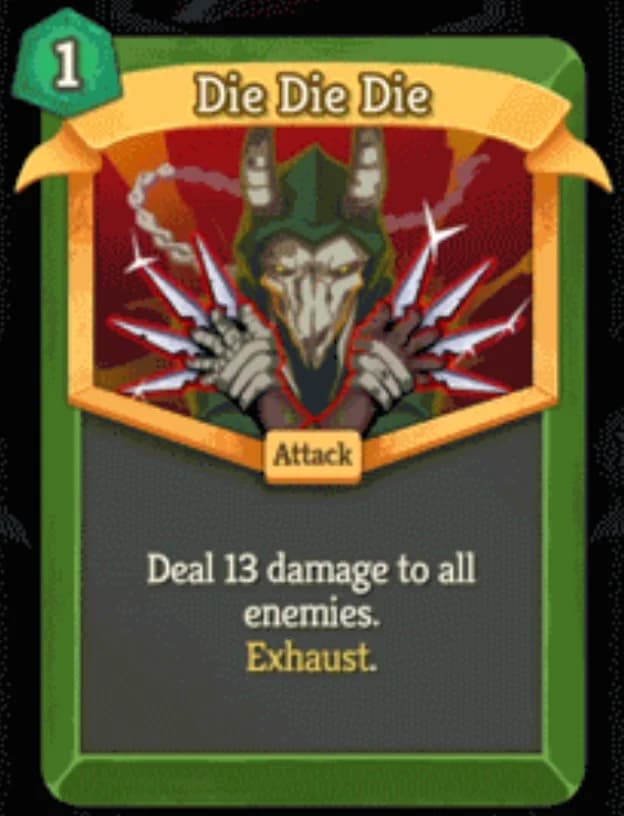Die Die Die card - Slay the Spire 2